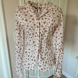 SO Pink Floral Button-Down Shirt